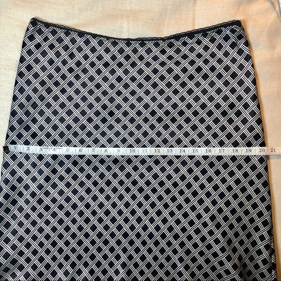 INC silk, lattice plaid skirt - Picture 5 of 9